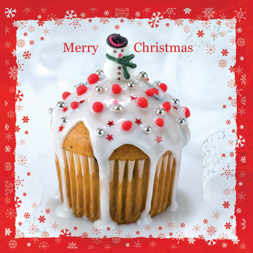 MPS Society festive cards - Snowman Cupcake (SALE PRICE)