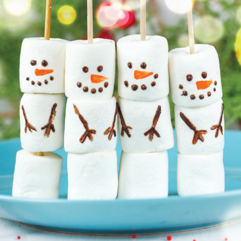 MPS Society festive cards - Marshmallow Snowmen