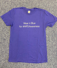 Load image into Gallery viewer, MPS Society Wear it Blue cotton t-shirt